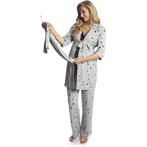 5 Piece Maternity and Nursing PJ Pant Set for Mom and Baby