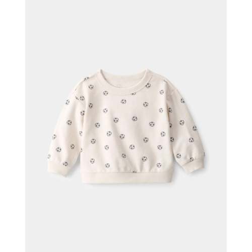 Baby Soccer French Terry Pullover Sweatshirt - Ivory | Carter's