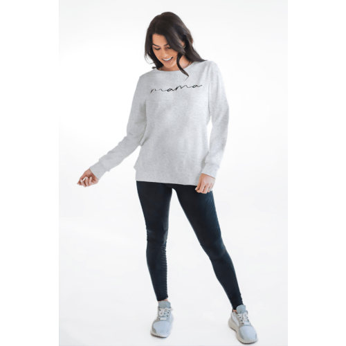 "MAMA" Nursing Sweatshirt - Gray – Nursing Queen
