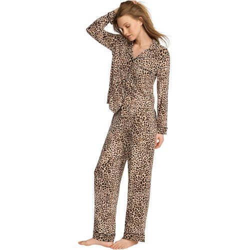 Victoria's Secret Women's Modal Pajama Set, Long Sleeve Button Down Shirt & Pants