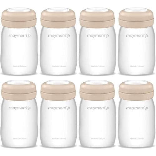 Maymom Wide Neck Breastmilk Collection n Storage Bottle 5.4 oz; Re-markable SureSeal Disc. Fits Spectra S2 Spectra S1 9 Plus.