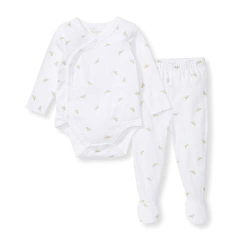 Micro Golden Bee Bodysuit Set - Fossil – Burt's Bees Baby