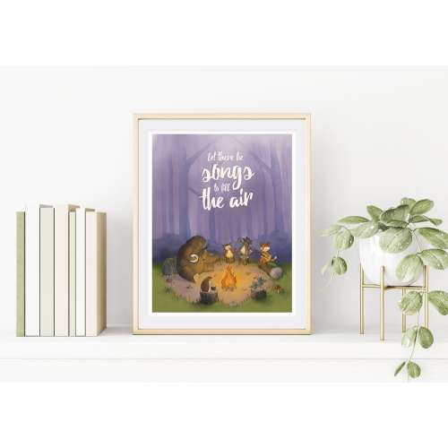 Grateful Dead / "Ripple" / Banjo Bear & Friends / 11x14 Packaged Print