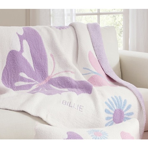 Butterfly Fuzzy Kid Throw Blanket