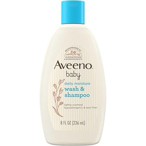 Aveeno Baby Wash & Shampoo for Hair & Body, Tear-Free, Fresh, 8 Oz