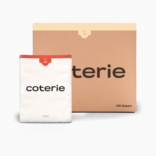 Coterie Ultra Soft Diapers, Monthly Supply - Size 6, 108 Count