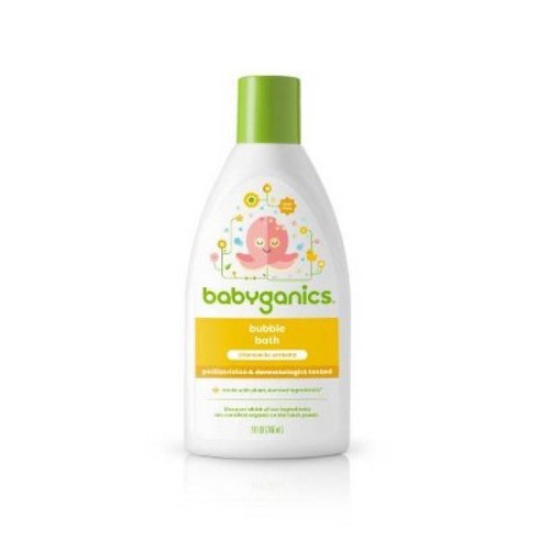 Babyganics Chamomile Verbena Bubble Bath Soaks - 9 fl oz: Hypoallergenic, Sulfate-Free, Liquid, Squeeze Bottle