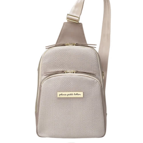 Criss-Cross Sling in Grey Matte Cable Stitch