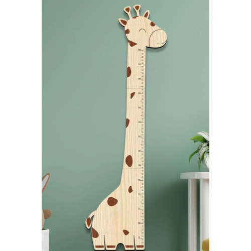 Personalized Wooden Giraffe Growth Chart Height Ruler for Kids – Woodemon