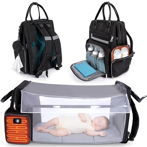 Award-Winning Eco-Friendly Smart Diaper Bag with Changing Station – 2025 Evergreen Winner, Premium All-in-One Backpack, Patent Pending, Heated Bottle Pockets, Trusted by Parents, Seen in Top USA Media