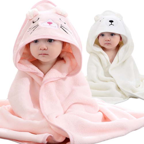 2-Pack Baby Hooded Towel Set, 31.5x31.5 Inch Ultra Soft & Absorbent Bath Towels for Newborns, Infants, Toddlers - Baby Shower Gift for Boys and Girls