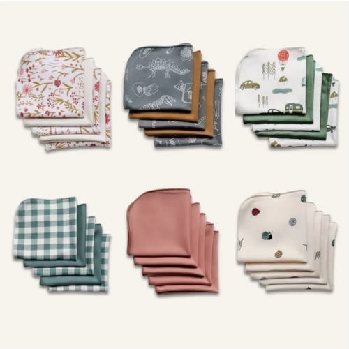 Bamboo Baby Washcloths (Pack of 5) | Little & Lively