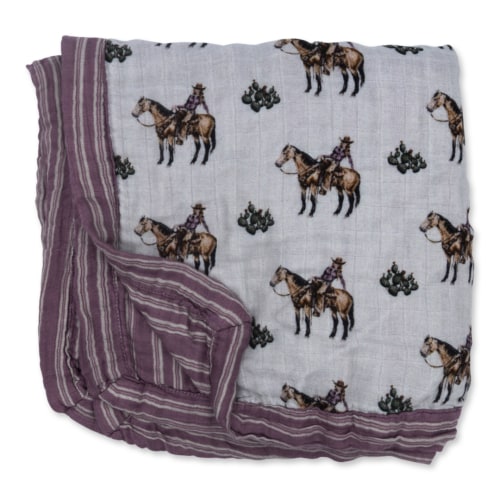 Cowgirls & Cactus Bamboo Muslin Blanket – Cowkid Clothing Company