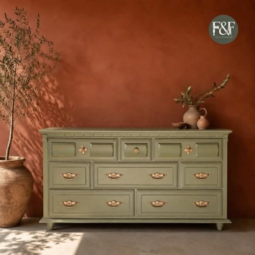 Olive Green Dresser