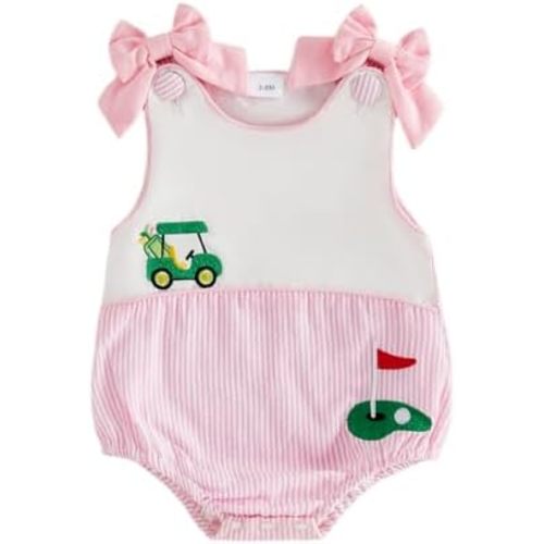 Baby Boy Girl Outfit Newborn Sleeveless Crab Embroidery Romper Infant Doll Collar Onesie Cute Summer Outfits