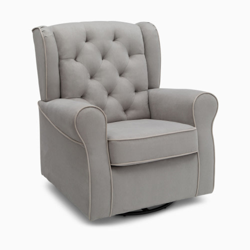 Delta Children Emerson Nursery Glider Swivel Rocker Chair - Dove Grey
