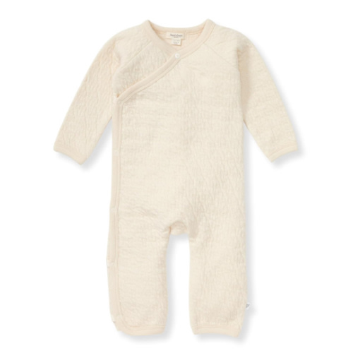 0-3 month Burt's Bees Baby 100% Organic One-Piece Long Sleeve Coverall