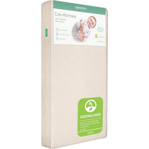 Newton Baby Crib Mattress and Toddler Bed - Ultra-Breathable Proven to Reduce Suffocation Risk, Washable Core & Cover, 2-Stage, Deluxe 5.5" Thick - Sand