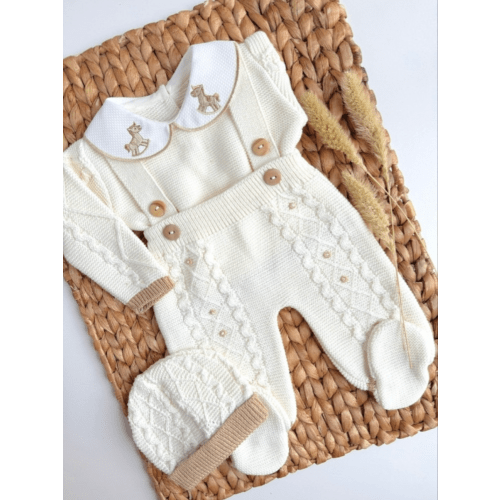 Little Horse Three Piece Knitted – Piccoli Mundo USA