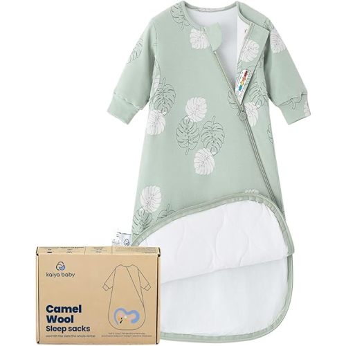 Unisex Sleeping Bag for Babies and Toddlers 1.0 Tog Sleep Sack 6-18 Months, Newborn Sleep Sack, Wearable Blanket Baby, One piece Long sleeves, Gifts for Baby