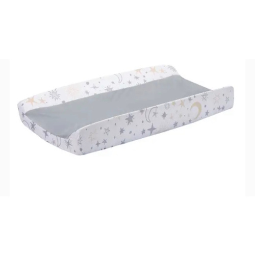 Lambs & Ivy Goodnight Moon White/Gray Changing Pad Cover - Moons/Stars