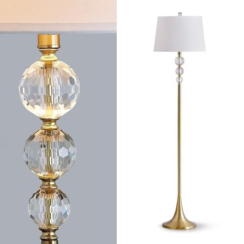 61.5" Madison Crystal Balls Metal Floor Lamp