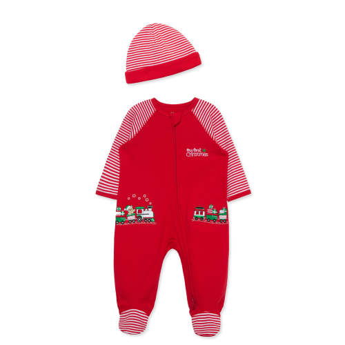 Train Gift Footie & Hat (NM-9M)