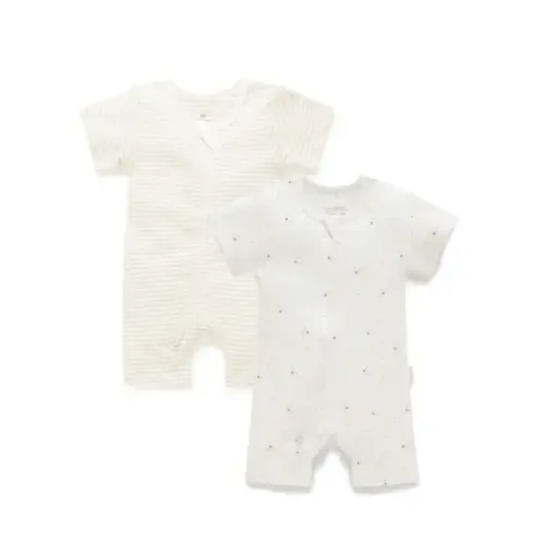 Purebaby Growsuit Vanilla Bear | Baby Bunting AU