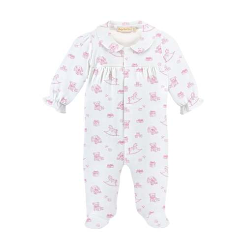 Tiny Baby Toys - Girl Printed Pima Footie – Posh Tots Children's Boutique