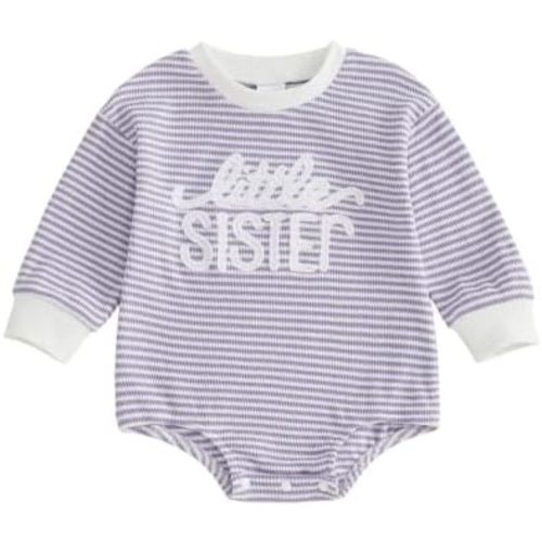 Newborn Baby Girl Fall Outfit Romper Jumpsuit Infant Waffle Clothes