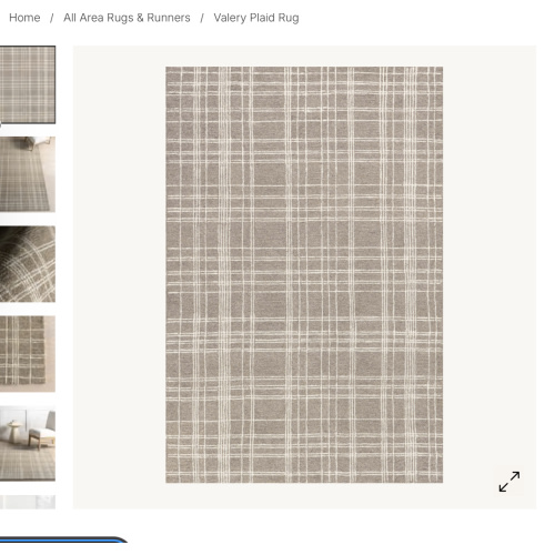 Valery Plaid Rug | Sand – Rugs USA 9 by 7 rug in sand