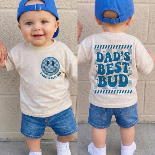 Dad's Best Bud Baby Shirt & Bodysuit, First Fathers Day Baby Outfit, Baby Announcement, Baby Shower Gift, Gender Neutral Baby Clothes