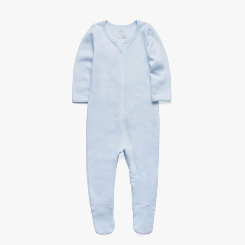O2 BABY Baby Boys Girls Organic Cotton Zip-Front Sleeper Pajamas, Footed Sleep 'n Play