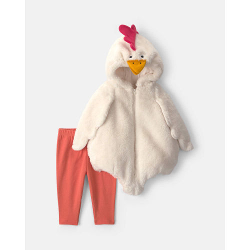 Baby 2-Piece Chicken Halloween Long-Sleeve Costume - Cream