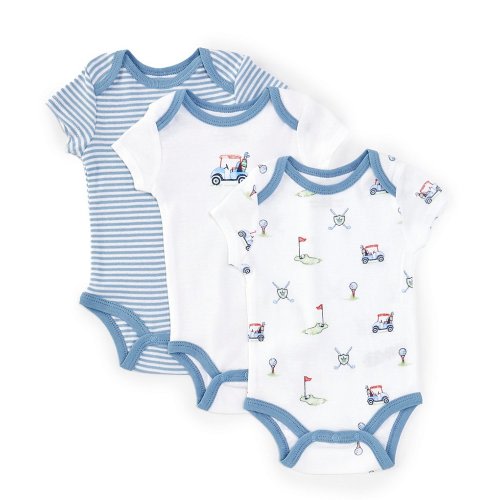 Little Me Baby Boys 3-9 Months Golf Club Bodysuit 3-Pack