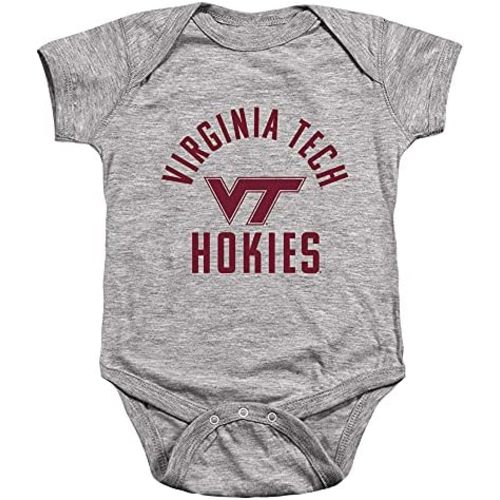 Virginia Tech Official One Color Logo Unisex Infant Snap Suit for Baby