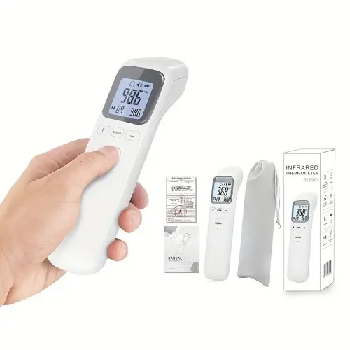 Thermometer for Adults and Kids, No-Touch Forehead Thermometer with Object Mode Function,Fever Alert and 32 Set Memory Recall,Instant Accurate Reading Digital Baby Thermometer for Fever