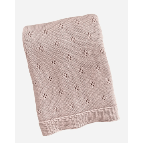 Cotton Heirloom Pique Blanket - Blush