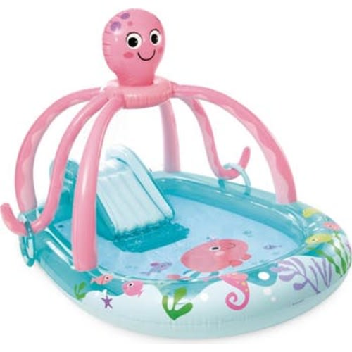 Friendly Octopus Inflatable Kiddie Pool, Splash Pad, Ages 3+