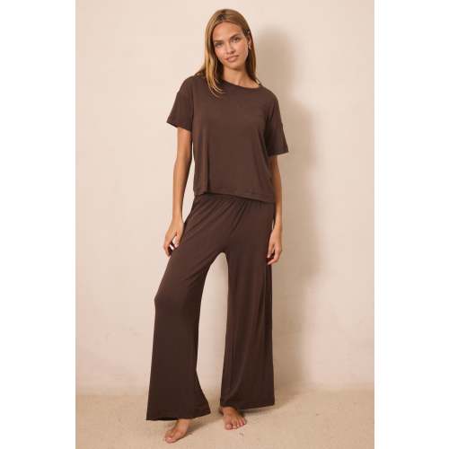 Cacao Short-Sleeve Women’s Sleep Set