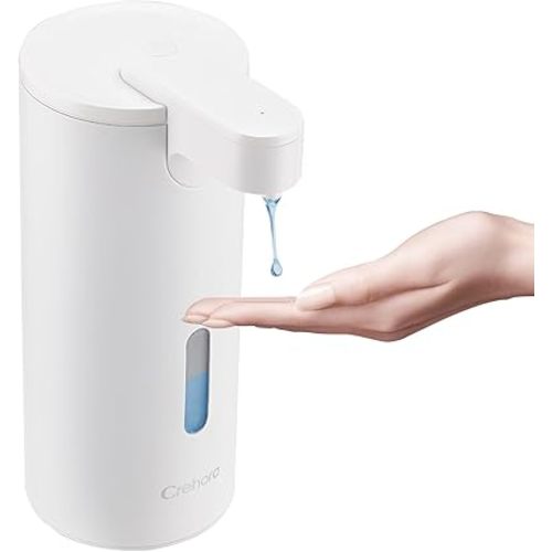 Automatic Soap Dispenser, Automatic Soap Dispenser Touchless, Kitchen & Bathroom, 3 Adjustable Volume for Liquid Soap, Water-Resistant, Hotel, Restaurant and School, Clog-Free, White