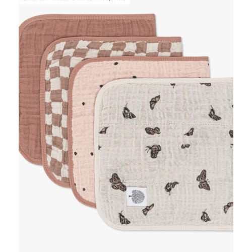 Butterfly Set - Muslin Burp Cloths (4 Pack)