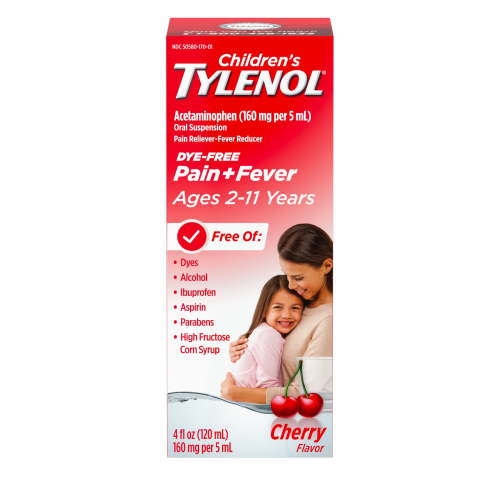 TYLENOL Children's Liquid Pain and Fever Medicine Cherry 4 fl oz