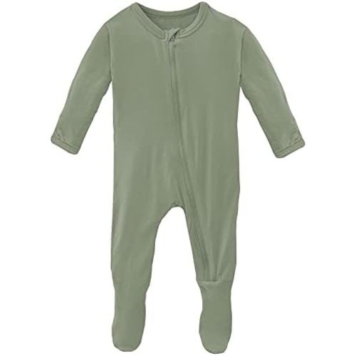 KicKee Footies with Zipper, Super Soft One-Piece Jammies, Sleepwear for Babies and Kids