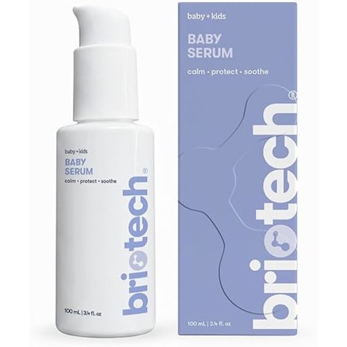 BRIOTECH Babies & Kids Skin Serum, Hypochlorous Acid Skin Management Gel, Pure HOCl, Vegan, Soothe Redness & Bumps, Support Against Diaper Irritation, Quick Dry Relief, 3.4 fl oz