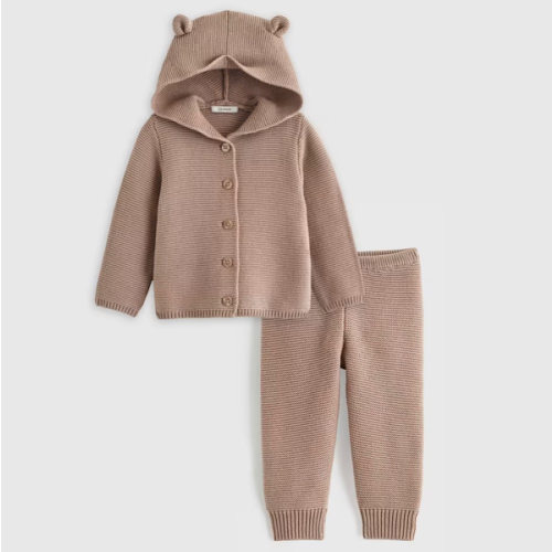 100% Organic Cotton Sweater Set in Oatmeal
