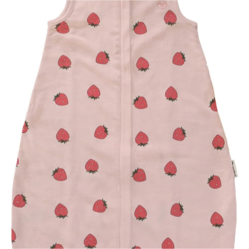 4 Season® Baby Sleep Bag with Feet, Merino Wool & Organic Cotton, Strawberry