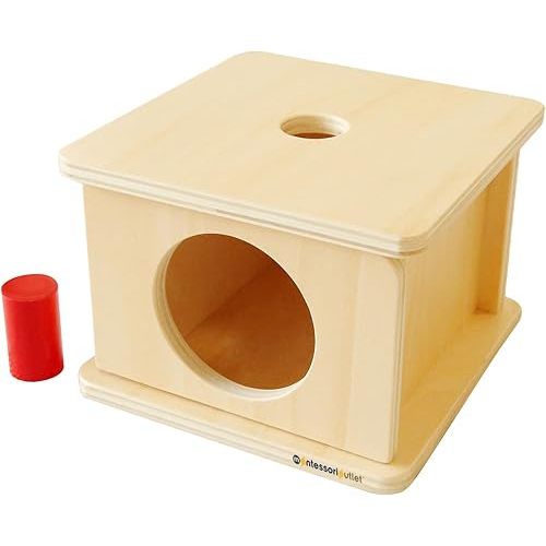 MONTESSORI OUTLET Imbucare Box w/Small Cylinder for 0-3 Years Montessori Education at School and Home