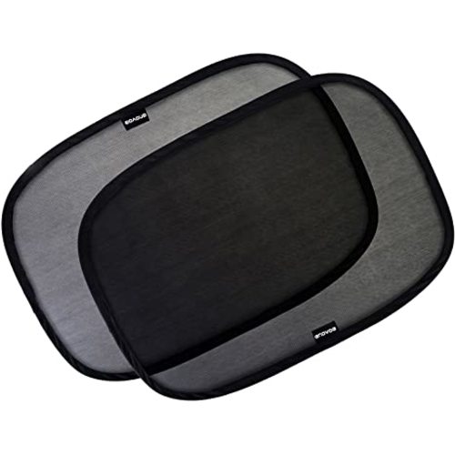 Enovoe Car Window Shade - (2 Pack) - 21"x14" Cling Sunshade for Car Windows - Sun, Glare and UV Rays Protection for Your Child - Baby Side Window Car Sun Shades - 2-Pack