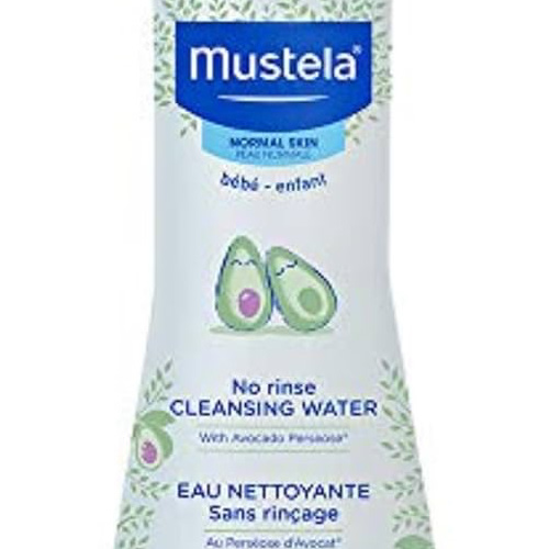 Mustela Baby Cleansing Water - No-Rinse Micellar Water - with Natural Avocado & Aloe Vera - for Baby's Face, Body & Diaper - 1 or 2-Pack - Various Sizes